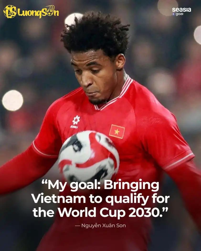 Xuân Son bày tỏ tham vọng muốn dự World Cup 2030 cùng ĐT Việt Nam. Ảnh: Seasia goal Xuân Son bày tỏ tham vọng muốn dự World Cup 2030 cùng ĐT Việt Nam